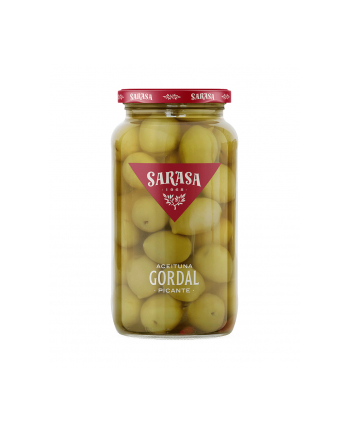 Oliwki SARASA Gordal słoik 900g - duże oliwki bez pestek w zalewie z warzywami i przyprawami